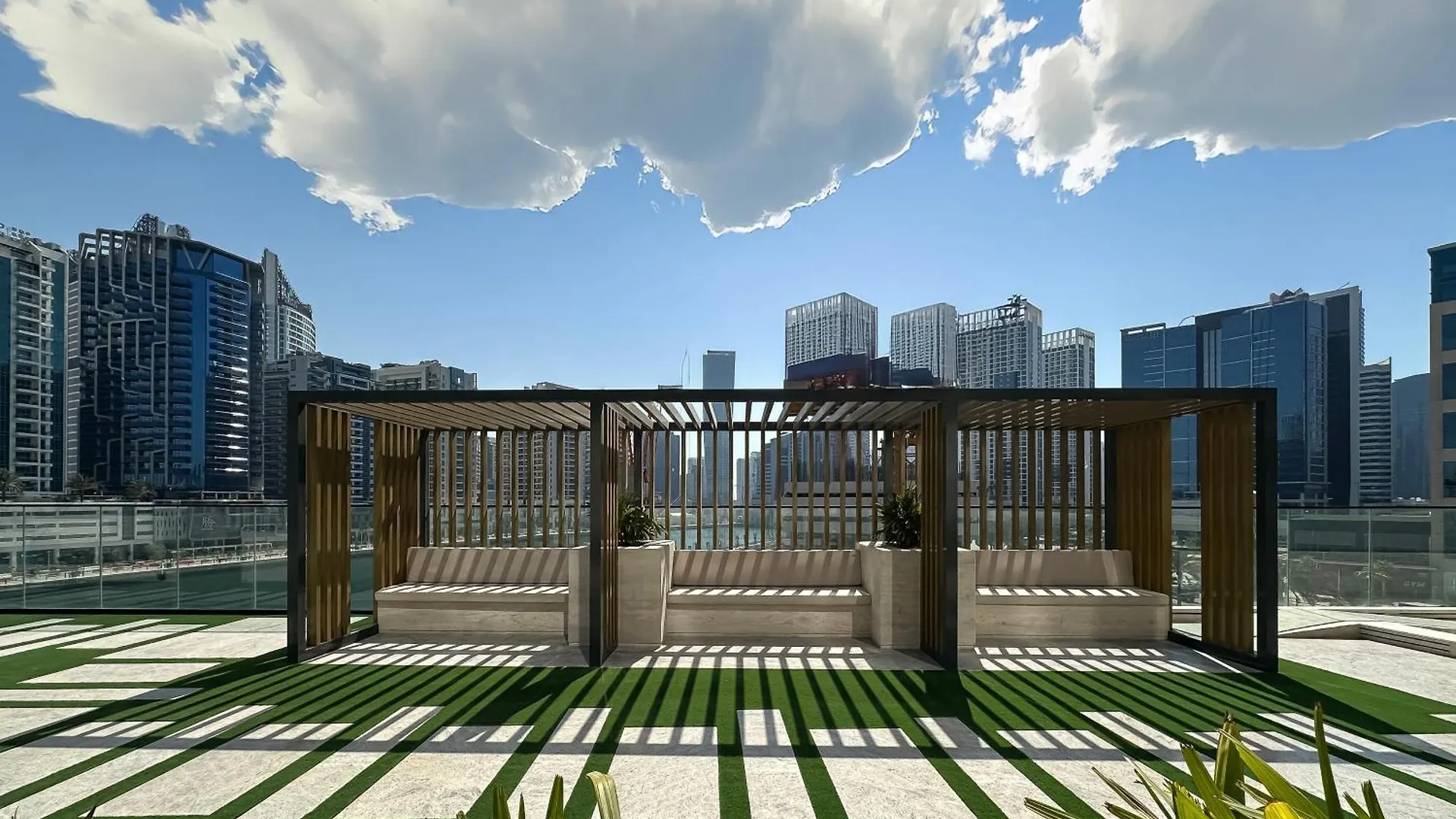 公寓 Vista Luxe Studio W Canal & Pool Paradise View 迪拜
